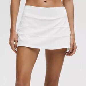 Lululemon White Pace Rival Mid-Rise Skirt 4